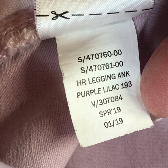 GAP Raw Hem Leggings Jeans Skimmer 32 Regular Lilac Purple Stretch High Rise - Picture 6 of 6